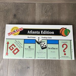 Monopoly Atlanta Georgia Authorized Edition USAopoly 1994 - Damaged Box